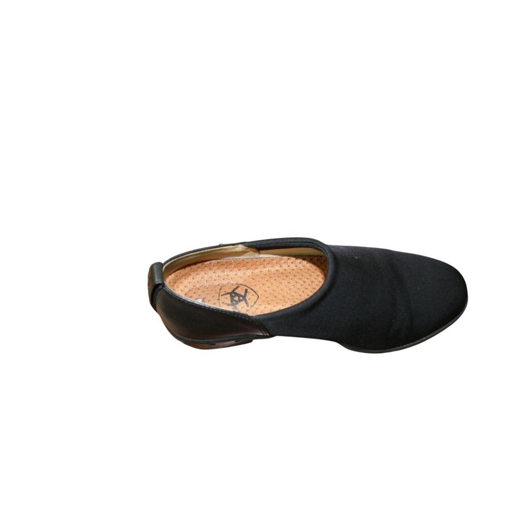 Ariat Womens Black Slip-On Shoes With Leather Trim & Low Heel USA Size 7 - Picture 2 of 11